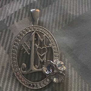 Silver Floral Pendant